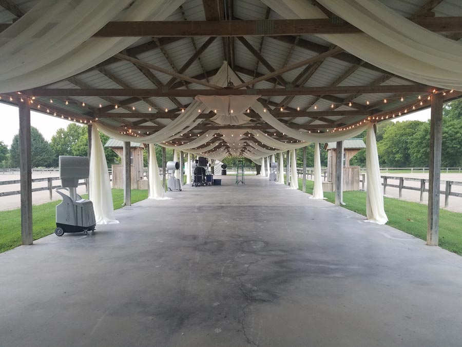 wedding decor rentals, drapery, and lighting rentals in Nashville TN