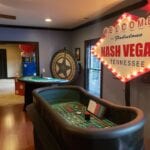 recreation of a casino using nashville casino event party rental services