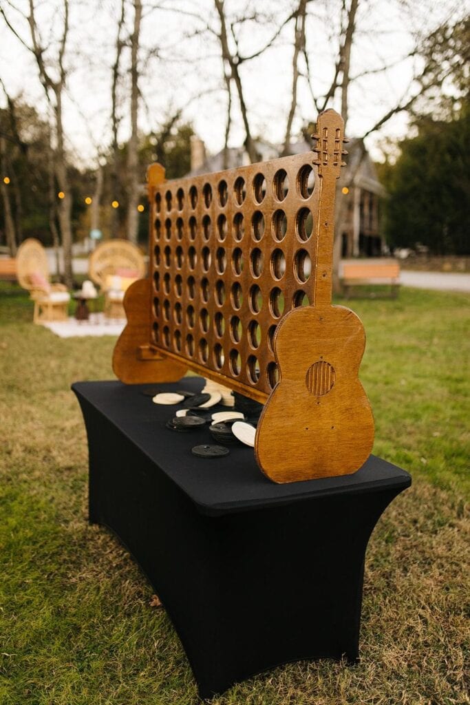 wooden carnival game rental finished for a corporate event in nashville tn